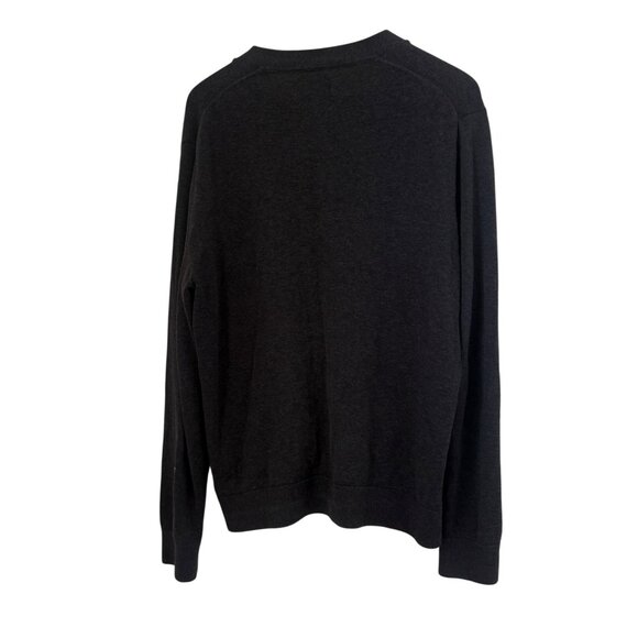 Abercrombie & Fitch Men's Cotton Knit Button Front Sweater Cardigan Gray Sz L - Picture 2 of 6